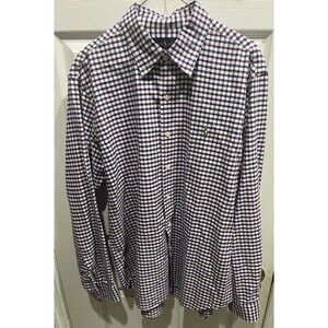 POLO RALPH LAUREN Men's Checkered Fit Long Sleeve Button Up Shirt Size L